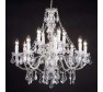 308-8+4CL 12 Light Chandelier - Clear