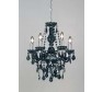 308-5BL 5 Light Chandelier Pendant Black