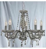 5 LIGHT SMOKED MARIE THERESE FITTING