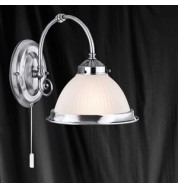 SATIN SILVER 1 LIGHT WALL BRACKET 