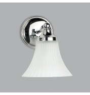Nena Bathroom Wall Light with fluted shade